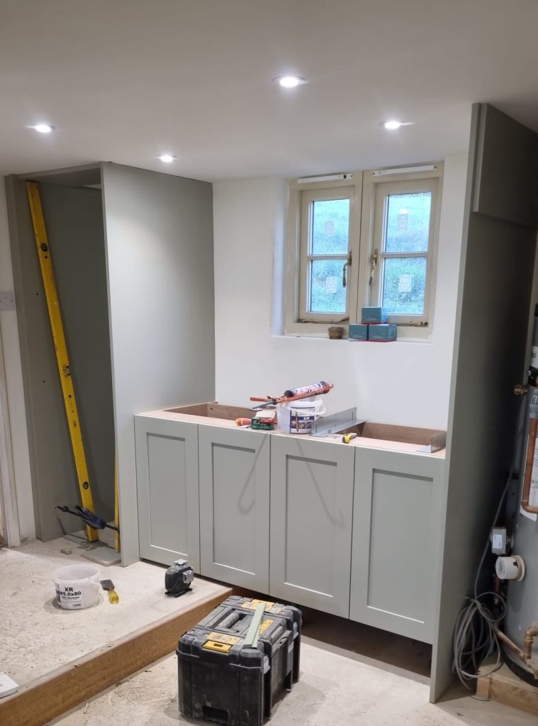 Kitchen renovation in progress